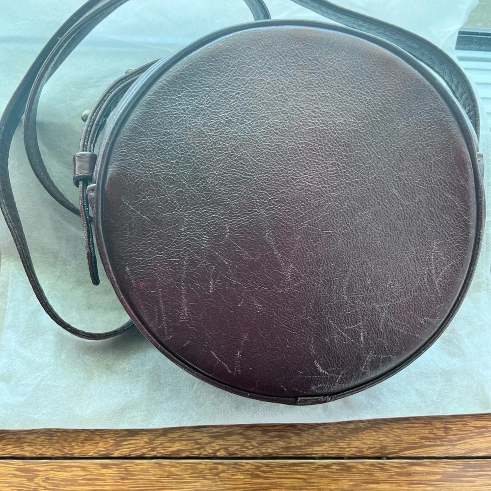 Christy Dawn Janis Round Rich Dark Burgundy Crossbody.  Price is firm no offers. - Picture 7 of 9